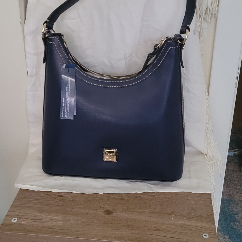 Navy blue Dooney & Bourke shoulder bag